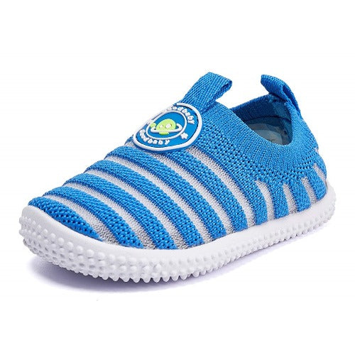 Good Baby Knitted Striped Non-slip Sneakers First Walker BMCiTYBM BMCiTYBM 6-12 Months Infant Blue