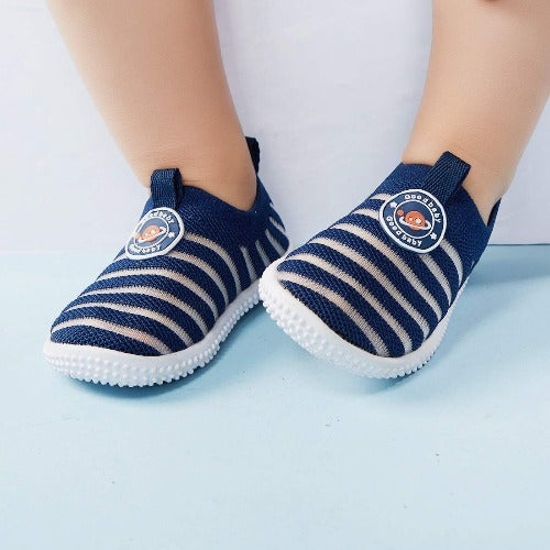 Good Baby Knitted Striped Non-slip Sneakers First Walker BMCiTYBM BMCiTYBM