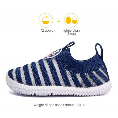 Good Baby Knitted Striped Non-slip Sneakers First Walker BMCiTYBM BMCiTYBM