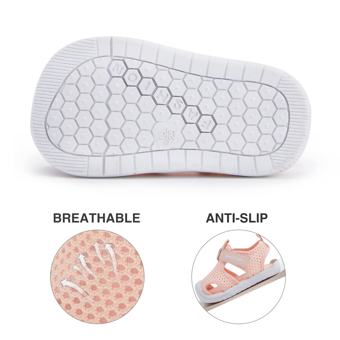 Summer breathable mesh Velcro water beach anti-slip sandals | BMCiTYBM