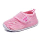 Solid Color Velcro Mesh Upper Breathable Non-slip Sneakers | BMCiTYBM